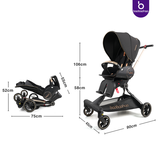 Baobaohao Babi Luxury Eggshell Baby Stroller