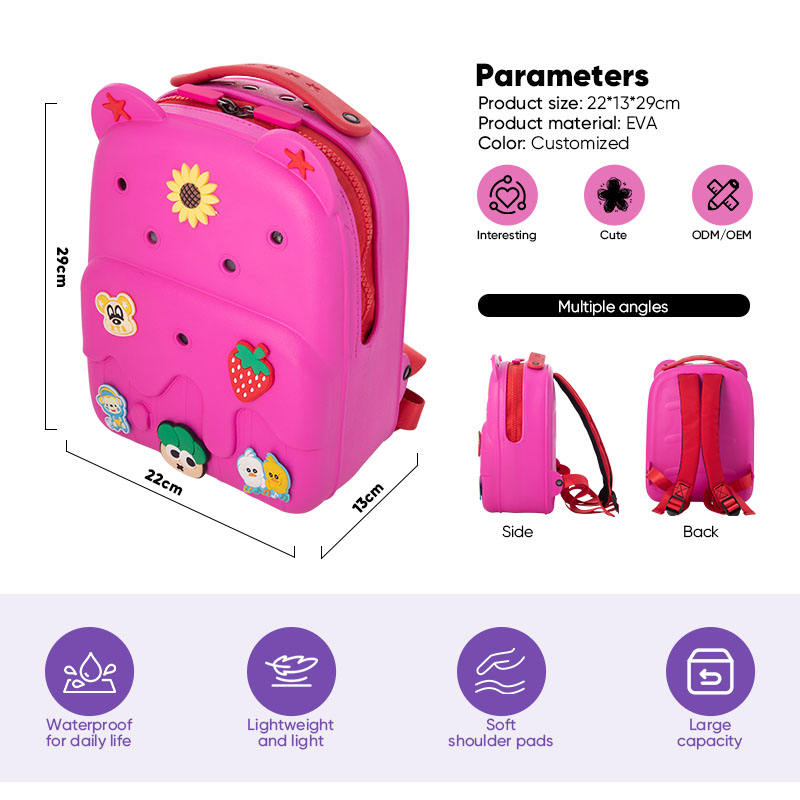 Kids Backpack Waterproof Personalize Summer Beach Bag Silicone