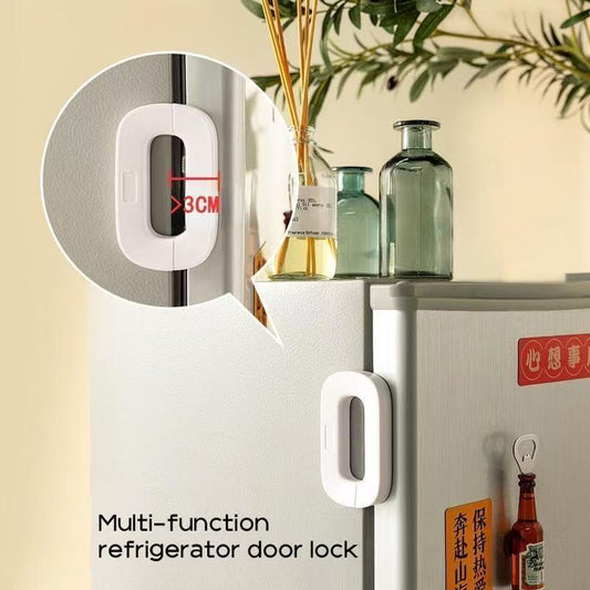 Most Popular Anti-Pinch Safety Lock for Refrigerators Multi-Function Plastic Cabinet Door Lock Durable and for Babies
