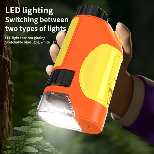 Educational Mini Plastic Handheld Microscope with LED Light Outdoor Toy for Children
