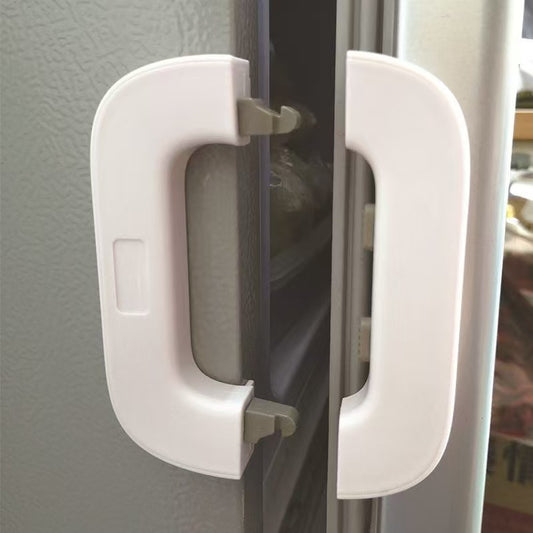 Most Popular Anti-Pinch Safety Lock for Refrigerators Multi-Function Plastic Cabinet Door Lock Durable and for Babies