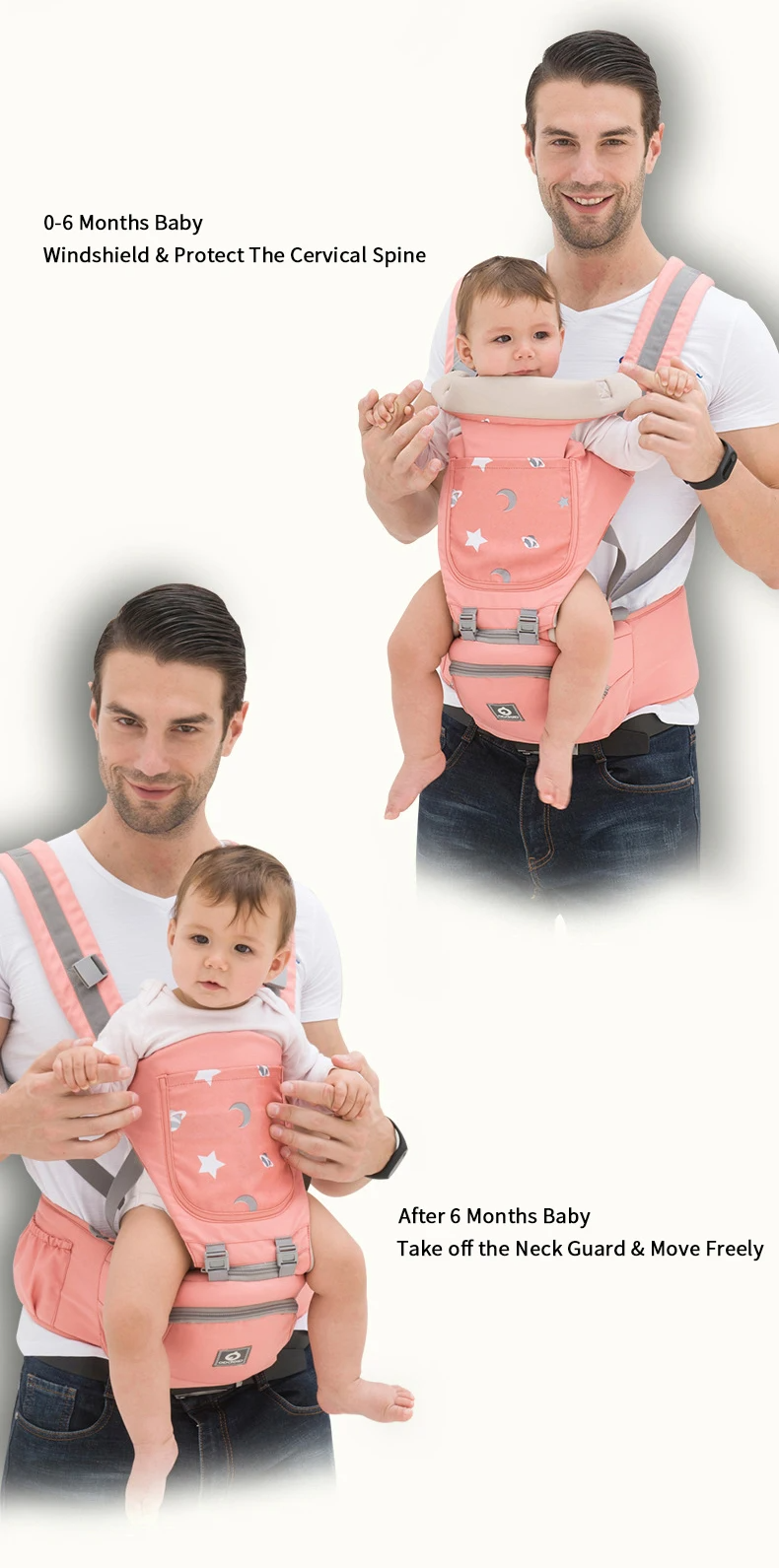 Ergonomic Breathable Baby Hipseat Carrier (0–36 Months)